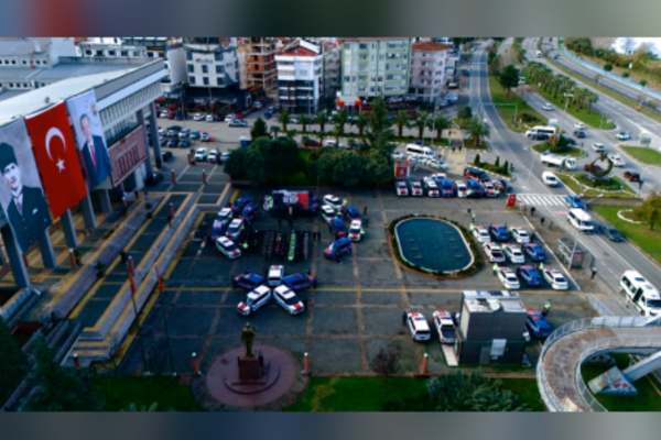 Giresun'da 92 yeni araç törenle hizmete girdi