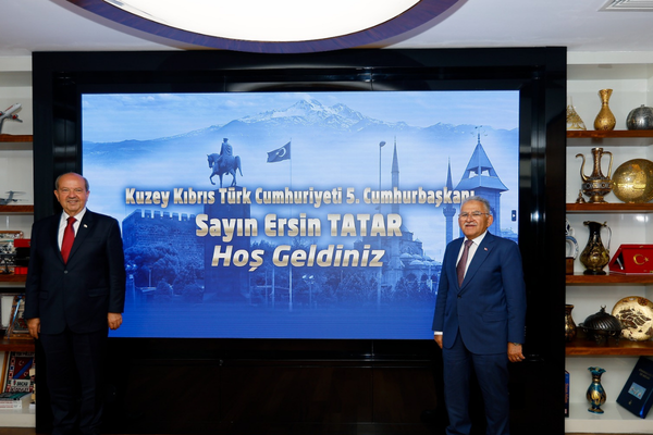 KKTC 5. Cumhurbaşkanı Ersin Tatar'dan Kayseri'ye 