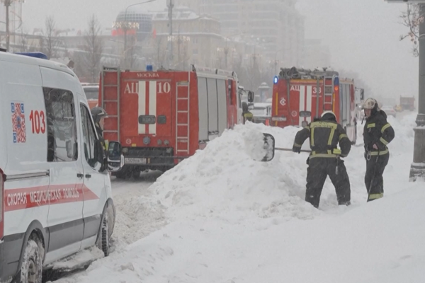 Moskova’da iki yüzyılın en yoğun kar yağışı oldu