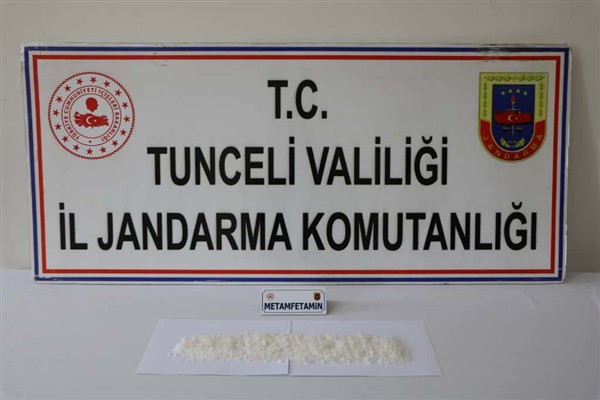 Tunceli’de 205 gram metanfetamin ele geçirildi