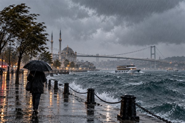 İstanbul’da kuvvetli yağış ve fırtına bekleniyor