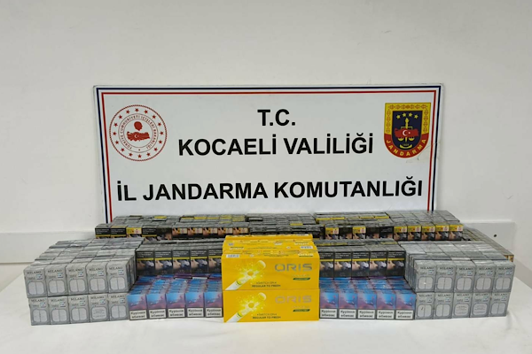 Kocaeli’de 1530 paket kaçak sigara ele geçirildi