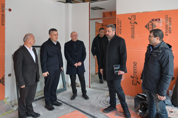 Başkan Vekili Aksoy, ilçede yapımı devam eden projeleri inceledi