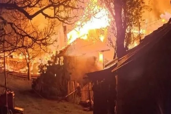 Süleymanbey Köyü’nde ev yangını