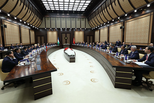 Türkiye-Özbekistan Yüksek Düzeyli Stratejik İş Birliği Konseyi 4'üncü Toplantısı yapıldı