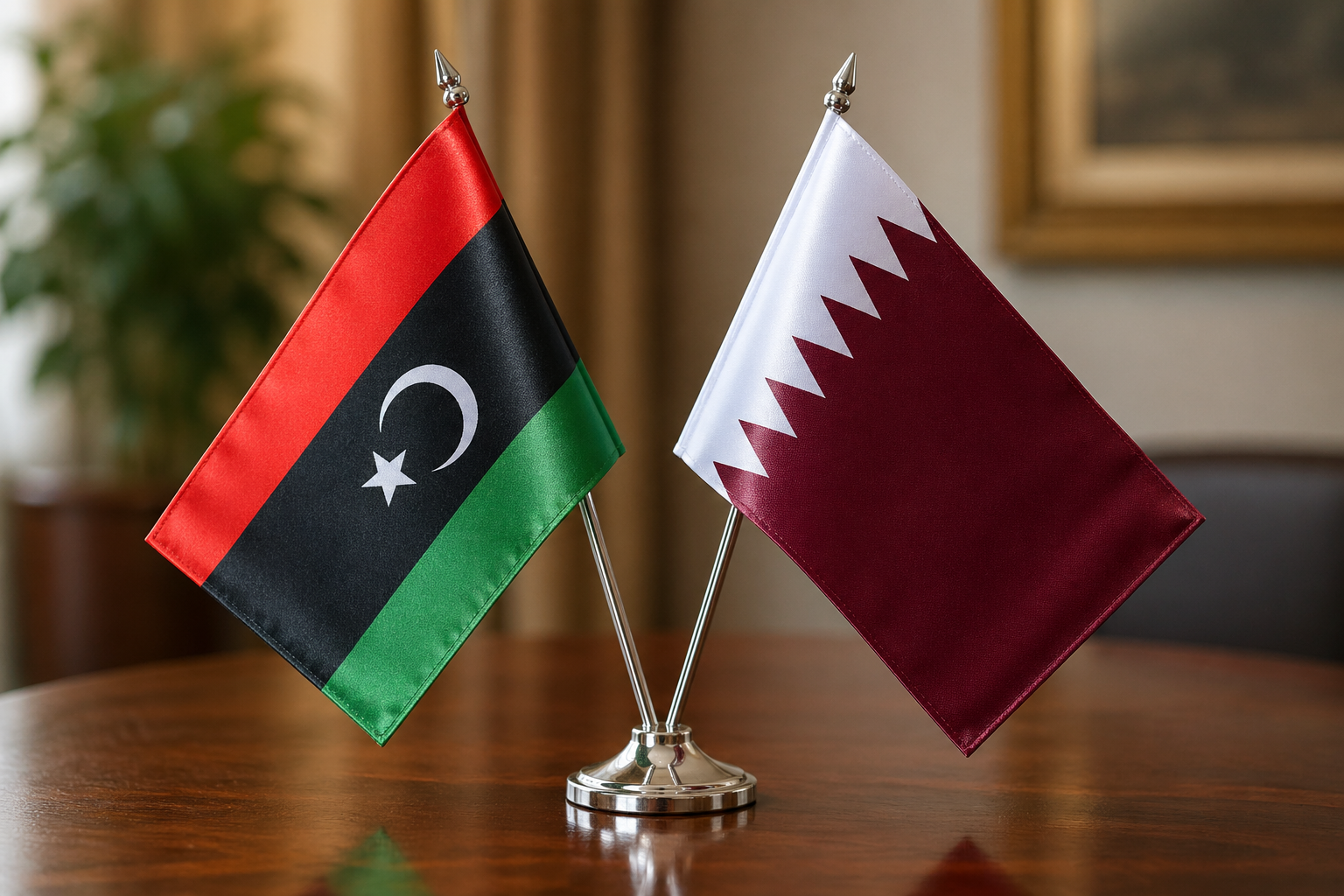 Libya Başkanlık Konseyi Başkanı, Katar Büyükelçisi ile görüştü