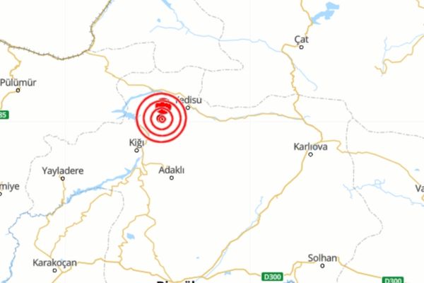 Bingöl’de 4.3 büyüklüğünde deprem