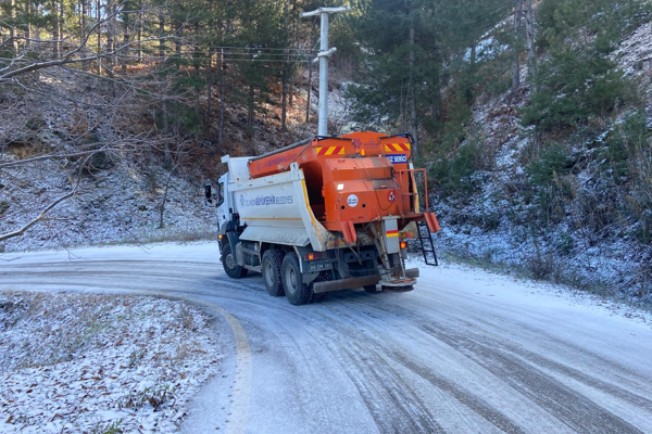 Aydın’da karla mücadele 