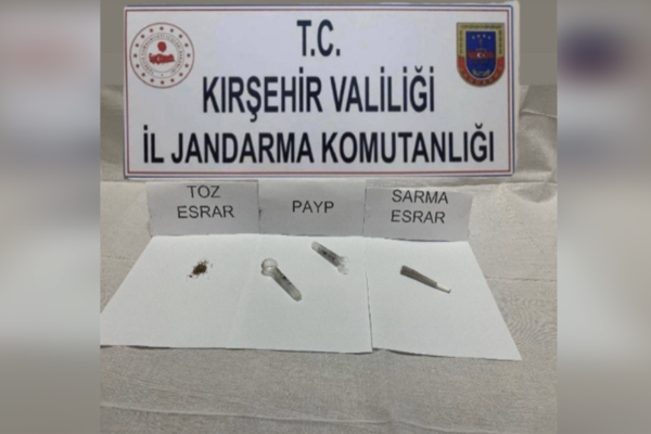 Kırşehir'de uyuşturucu operasyonu