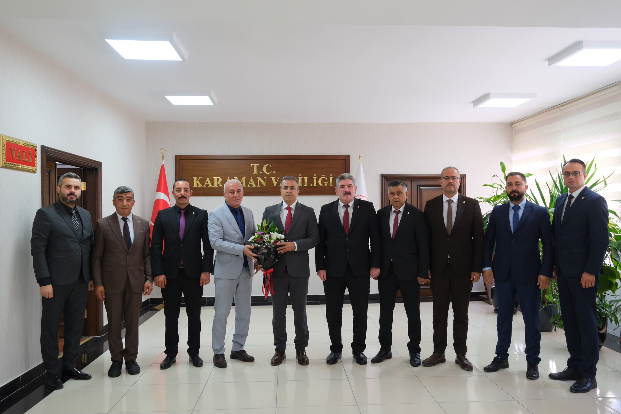 Karaman’da Ahilik Haftası etkinlikleri öncesi Vali Çiçek’e ziyaret