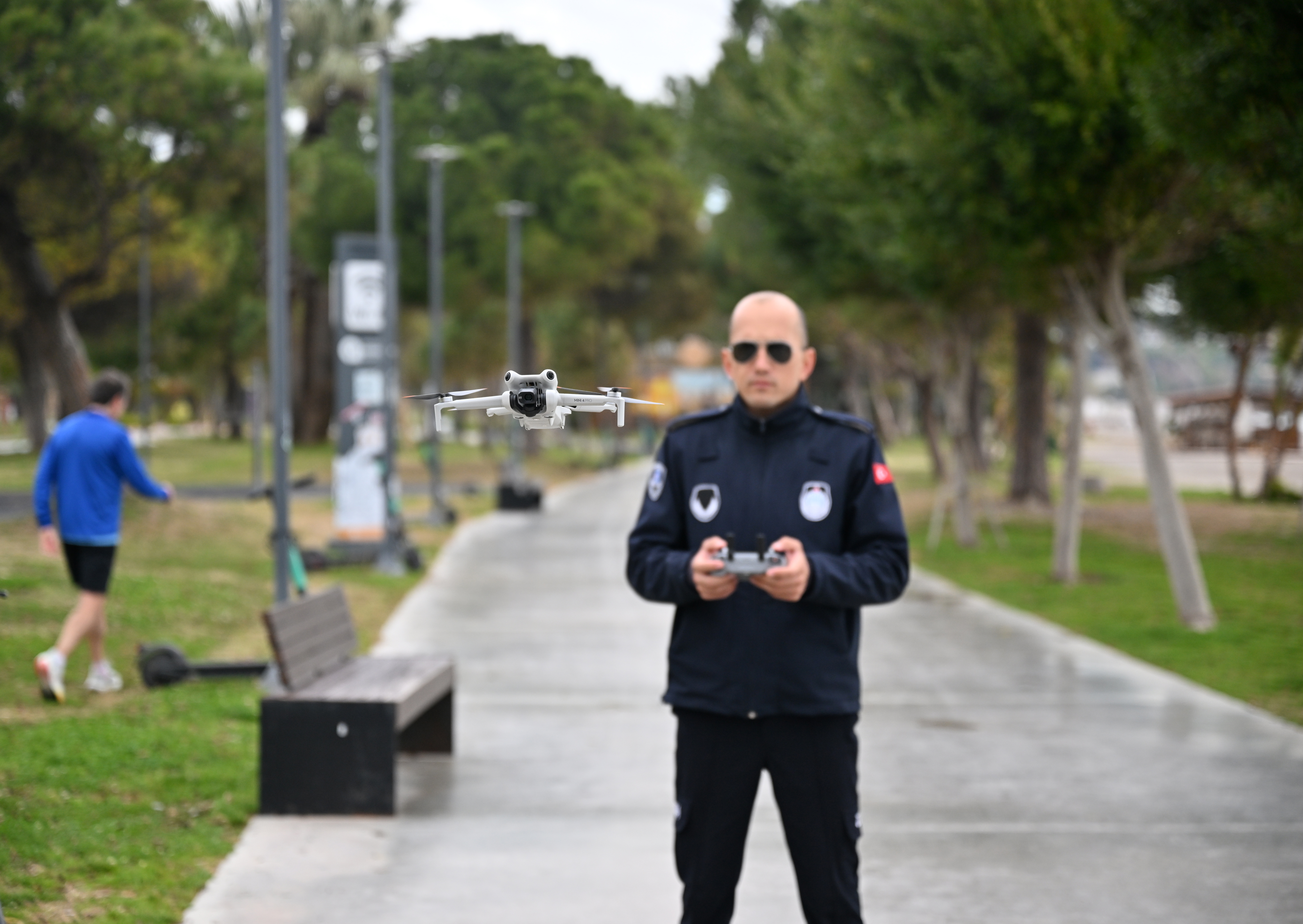 Antalya zabıtası drone ile denetim başlattı