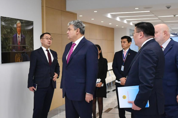 Kosherbayev, Almatı'daki BM Bölgesel Merkezi'ni gezdi