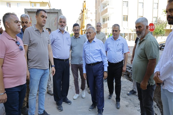 Büyükkılıç, Keykubat Yağmur Suyu Hattı çalışmalarını inceledi