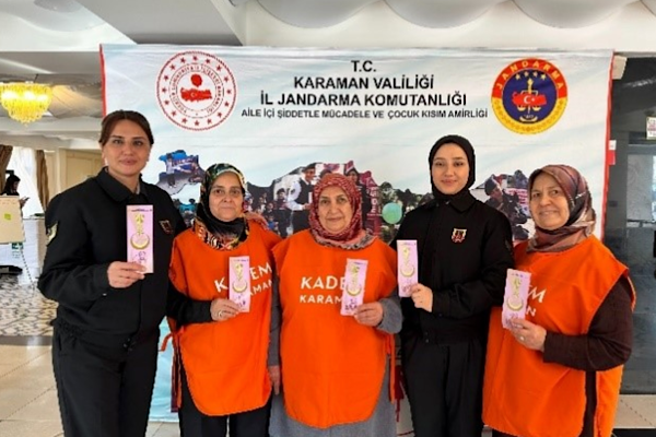 Karaman'da kadına yönelik şiddetle mücadelede bilgilendirme çalışmaları