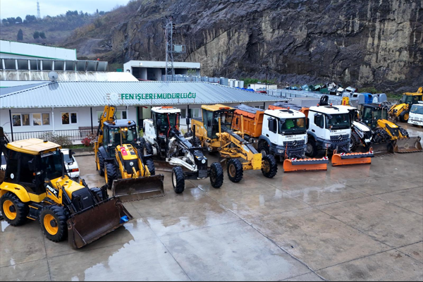 Giresun'da beklenen kar yağışı için hazırlıklar tamamlandı