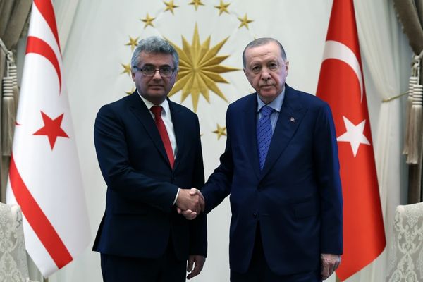 Cumhurbaşkanı Erdoğan, KKTC Cumhurbaşkanı Erhürman ile görüştü