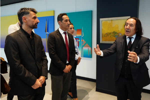  İsmail Ateş Retrospektif Sergisi açıldı 