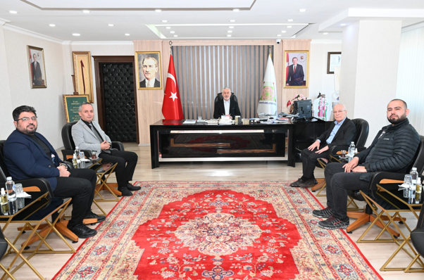 ERAH Havacılık Akademisi heyetinden Başkan Başdeğirmen'e ziyaret