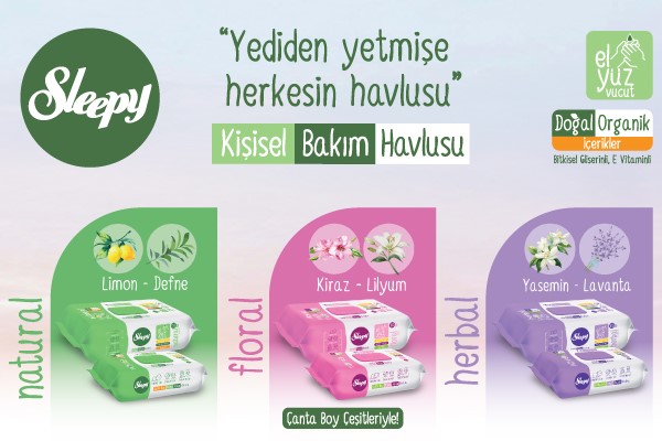 7’den 70’e herkes için yepyeni bir seri: Sleepy Kişisel Bakım Havlusu