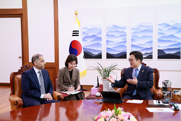 Al Hamar, Güney Kore Ulusal Meclisi Başkanı Won’la görüştü