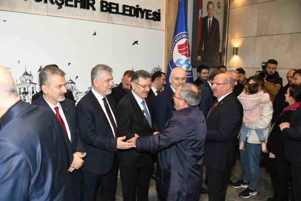 Trabzon'da bayramlaşma töreni düzenledi