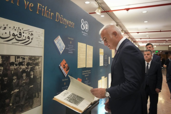 Ziya Gökalp’in 150. yılına özel sergi Millî Kütüphane’de açıldı