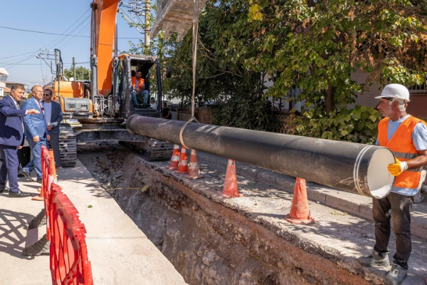 İzmir Sarnıç’ta 75 kilometrelik içme suyu şebekesi yenilendi
