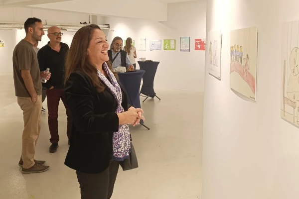 Nilüfer'de uluslararası karikatür sergisi açıldı