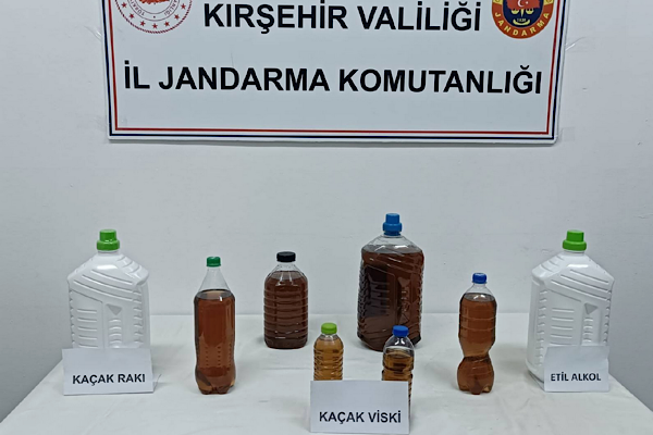 Kırşehir’de kaçak alkol operasyonu