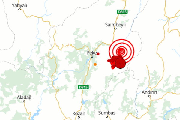 Adana'da deprem
