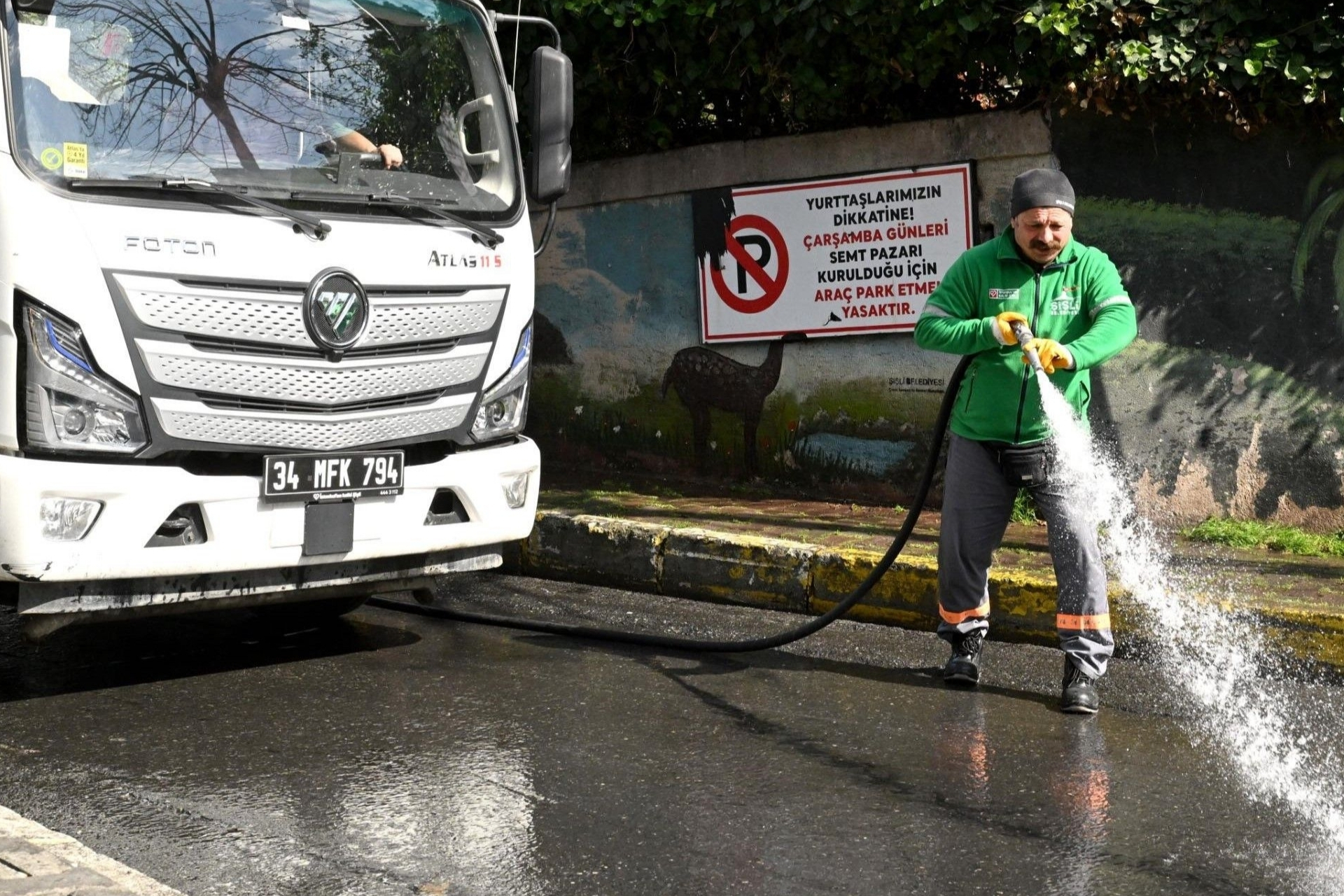 Şişli’de 19 Mayıs Mahallesi’nde bakım çalışması yapıldı