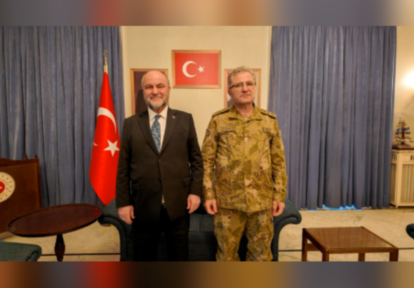 Orgeneral Tokel, Büyükelçi Köroğlu'nu ziyaret etti