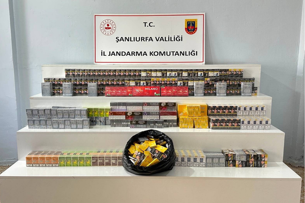 Şanlıurfa'da 5 bin 70 paket gümrük kaçağı sigara ele geçirildi
