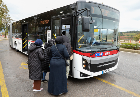 Samsun'da kent içi otobüs hatlarında rekor yolcu sayısına ulaşıldı