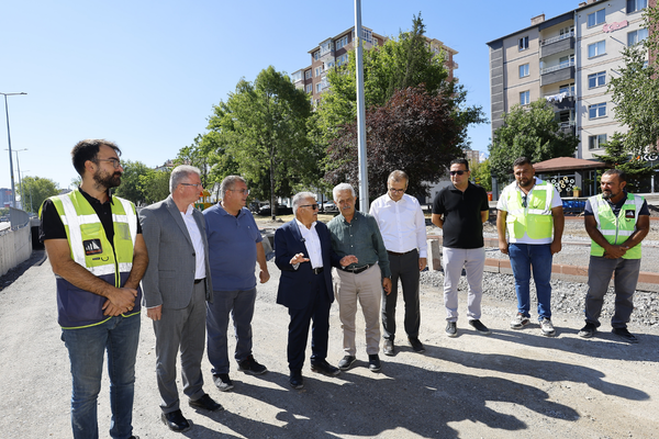 DSİ-Yeni Sanayi Katlı Kavşağı'nda sona doğru: Başkan Büyükkılıç sahada inceleme yaptı