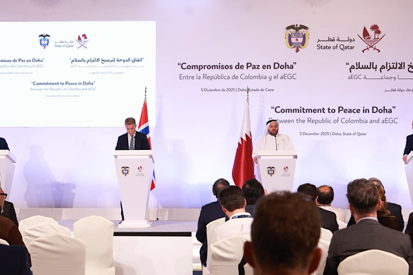 Katar: Doha Anlaşması Kolombiya’da barışa giden sorumlu geçişin çerçevesini oluşturuyor