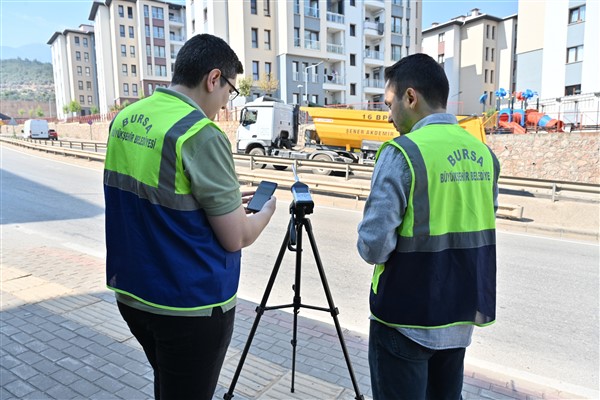 Bursa’da çevresel gürültü ölçümü yapıldı