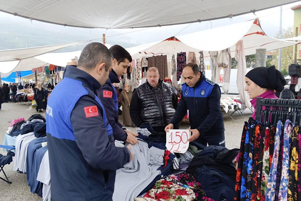 Gemlik Sosyete Pazarı'nda denetimler 