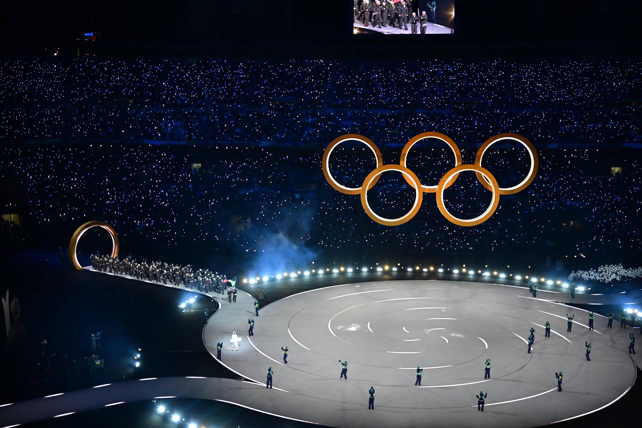 Shen Yiqin, Milano Kış Olimpiyatları açılış törenine katıldı