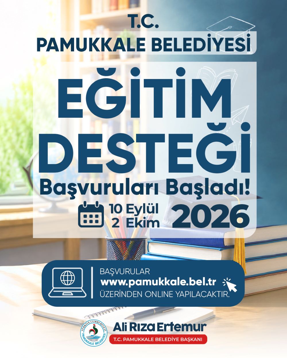 Pamukkale’de eğitim desteği başvurularında son gün 2 Ekim