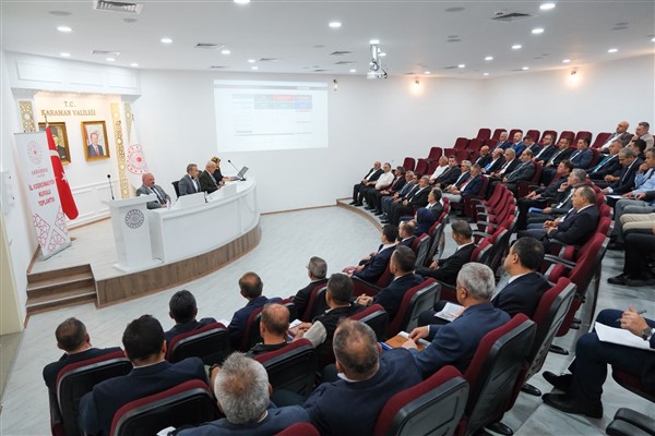   Karaman'da İl Koordinasyon Kurulu toplandı