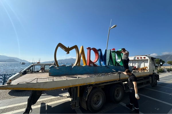 Marmaris yazısı bakım ve onarıma alındı