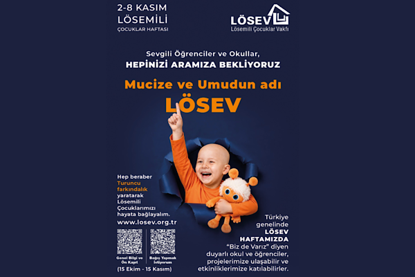 2-8 Kasım Lösemili Çocuklar Haftası başlıyor LÖSEV'den Turuncu farkındalık hareketi