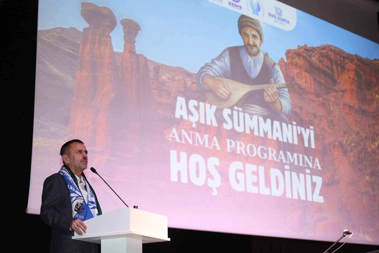Vali Aktaş, Aşık Sümmani’yi Anma Programı’na katıldı