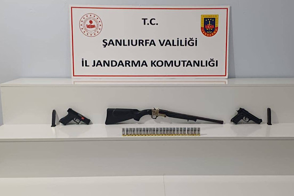  Şanlıurfa’da ruhsatsız silah operasyonu