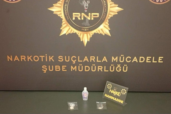 Rize’de uyuşturucu operasyonu