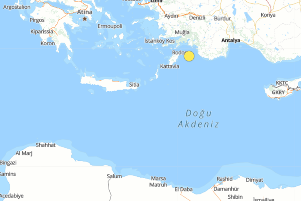 Akdeniz’de deprem