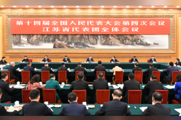 Xi Jinping, ÇUHM toplantısı kapsamında Jiangsu delegasyonu oturumuna katıldı