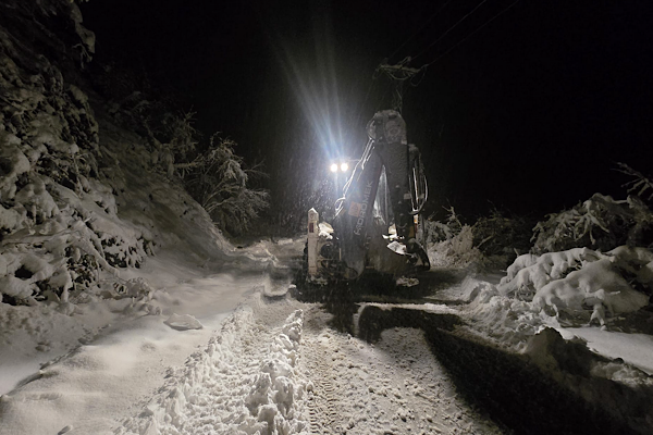 Trabzon’da karla mücadele aralıksız sürdürülüyor