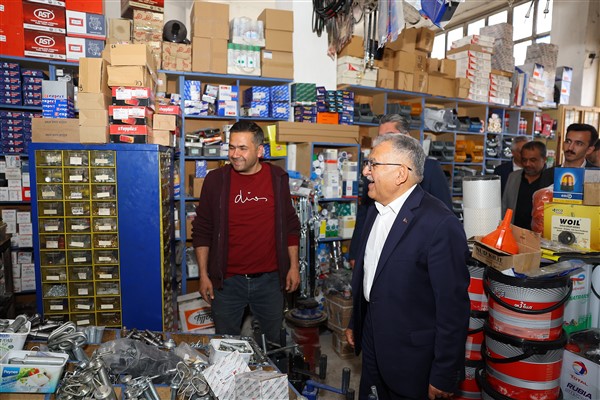 Başkan Büyükkılıç, Pınarbaşı sanayi esnafı ile buluştu